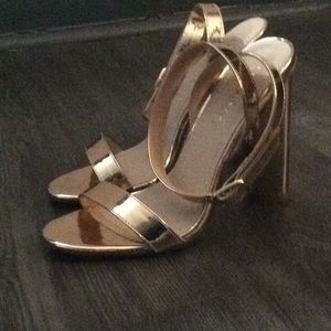 Gold Liliana Strappy 3" Heel